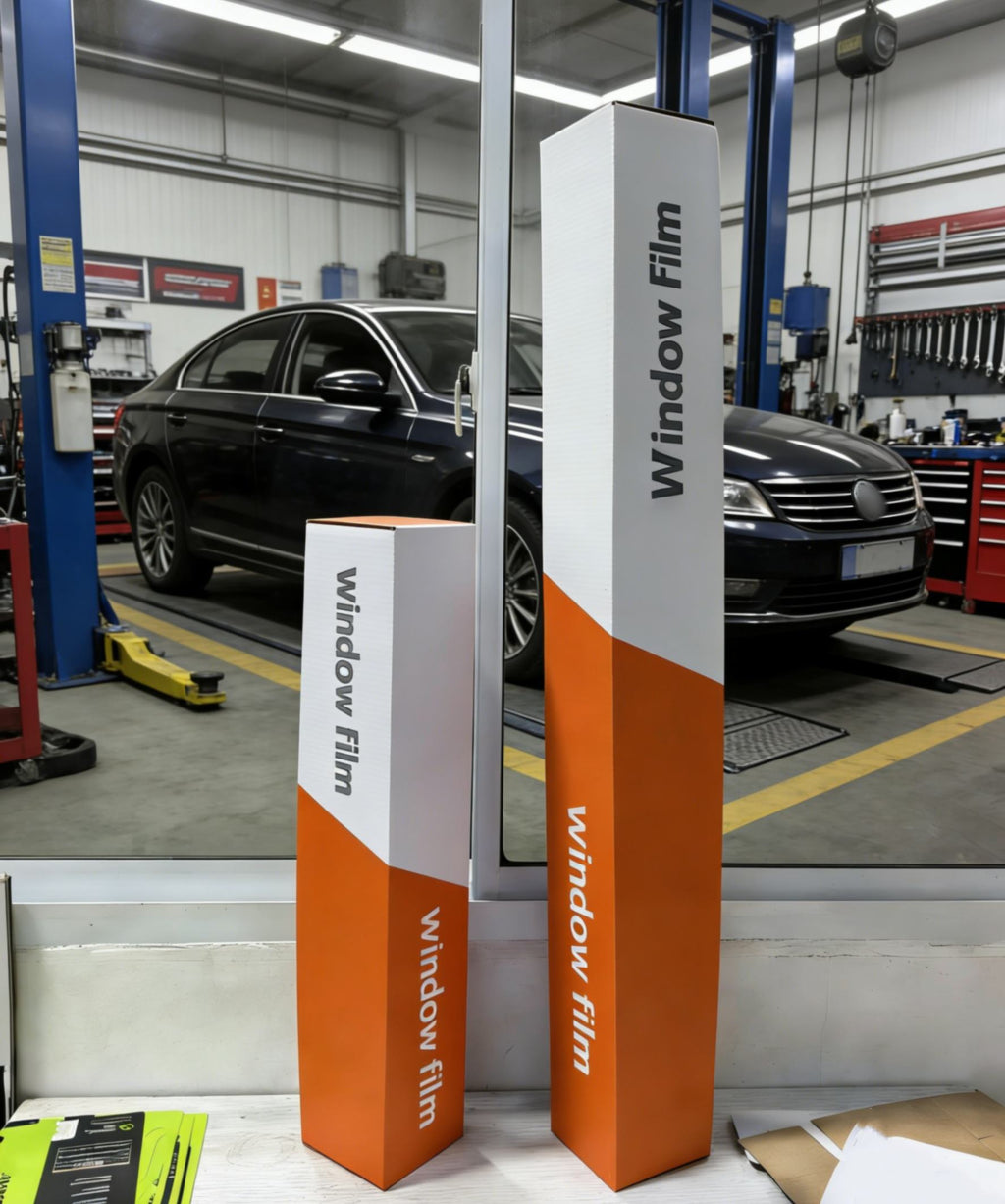 Custom Window Film Packaging Boxes | Corrugated Shipping Boxes for Film Rolls