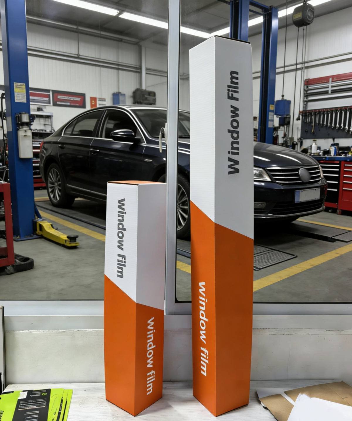 Custom Window Film Packaging Boxes | Corrugated Shipping Boxes for Film Rolls